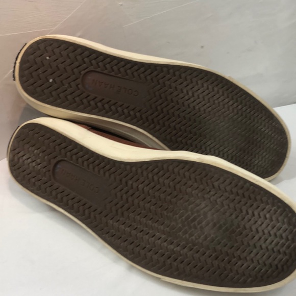 Cole Haan Cognac Leather Low Sneakers Size 11.5 - Picture 8 of 8